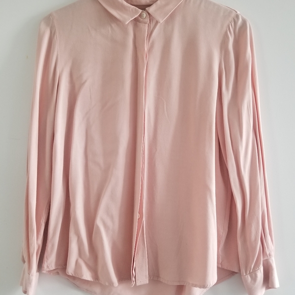 Final Clearance! - Frank & Oak Blouse Blush XL - Picture 4 of 5